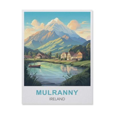 BEAYODKP Mulranny Ireland Paint by Numbers Kit for Adults, Kids, and Beginners, Unframed Canvas 30 x 40 cm (11.8 x 15.7 in) – FE42