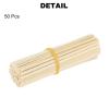 QUARKZMAN Bamboo Craft Sticks, 10 cm / 4" Round Sticks, 3 mm / 0.12" for DIY Projects, 50-Pack view 3