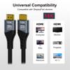 NFHK 16K 8K 4K UHD HDMI Type-A Male to HDMI 2.2 Male HDTV Cable, 96 Gbps, for HDTV Desktop Laptop Monitor (200 cm) view 2