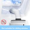 idqwsswt Air Seal Air Conditioner Window Kit, White, 4 m, Double Zipper view 2