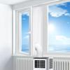 idqwsswt Air Seal Air Conditioner Window Kit, White, 4 m, Double Zipper view 3