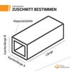 Alu-Verkauf Aluminum Square Tube, 3 mm Thick, 60 x 60 mm, Customizable Length view 2