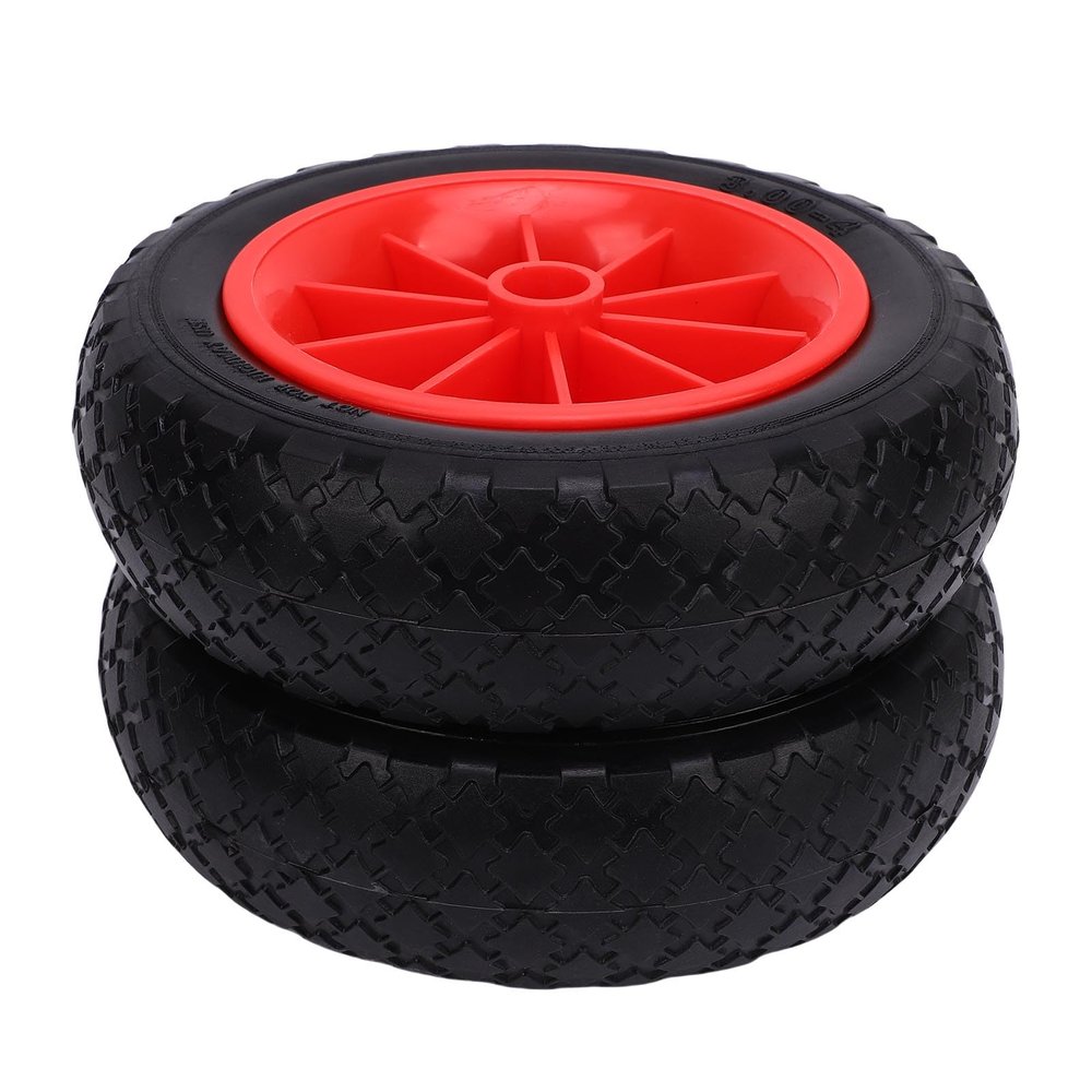 CFTGIW 10-Inch Puncture-Proof Solid Rubber Kayak Cart Wheel