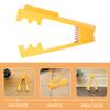 3-Piece Plastic Rose Stem Thorn Remover Tool, Yellow view 3