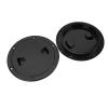 LUCKDANO 6-Inch Round Boat Inspection Deck Plate, Durable Marine Yacht Access Cover, ABS Rubber, Black view 2