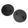 LUCKDANO 6-Inch Round Boat Inspection Deck Plate, Durable Marine Yacht Access Cover, ABS Rubber, Black view 4