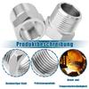 QZKJQDD 2-Pack 1/2 to 3/8-Inch Reducer Adapters, Stainless Steel Threaded Fittings view 3