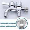 QZKJQDD 2-Pack 1/2 to 3/8-Inch Reducer Adapters, Stainless Steel Threaded Fittings view 4