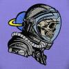 Embroidered Patch, Design: The Skull Astronaut, Iron-On or Sew-On view 4