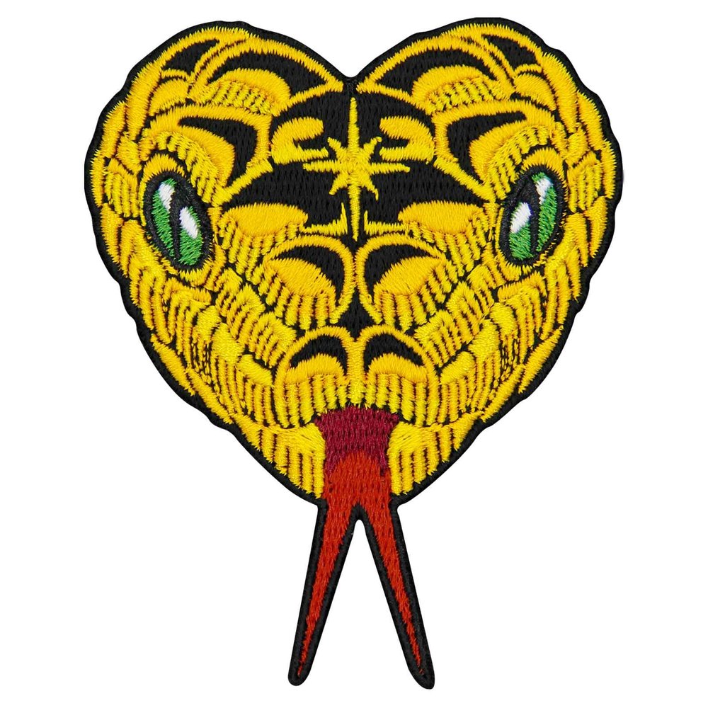 Embroidered Patch, Design: Snake's Gaze, Iron-On or Sew-On