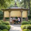 Lrisveana Natural Bamboo Roller Shade for Outdoor Use view 2