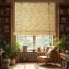 Lrisveana Natural Bamboo Roller Shade for Outdoor Use view 3