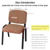 Stretch Office Chair Covers, 2-Piece Set for Dining Chairs and Stools view 2