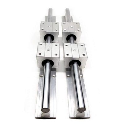 ULBTLUOYV Professional Linear Guide, 2 × SBR12/SBR16/SBR20 Rails, 250–1600 mm + 4 × SBR12UU/SBR16UU/SBR20UU Blocks (SBR16UU, 800 mm)