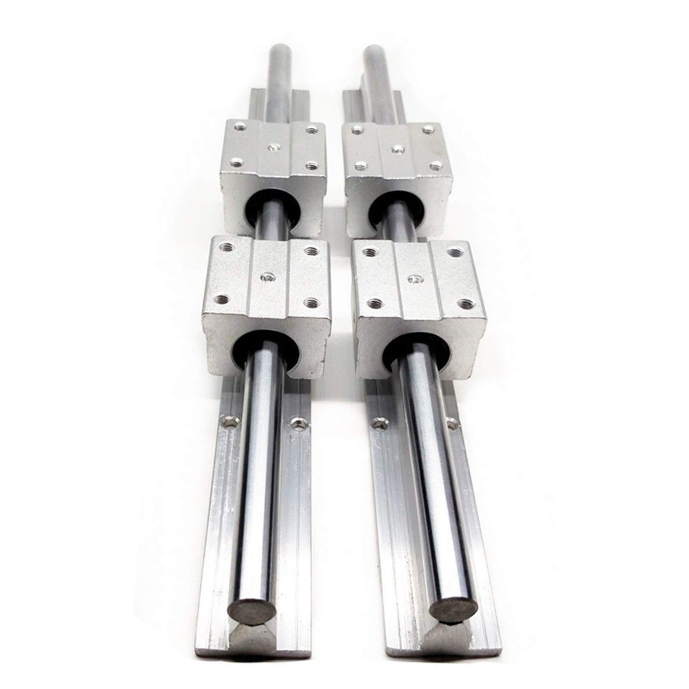 ULBTLUOYV Professional Linear Guide, 2 × SBR12/SBR16/SBR20 Rails, 250–1600 mm + 4 × SBR12UU/SBR16UU/SBR20UU Blocks (SBR16UU, 800 mm)