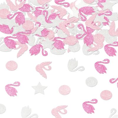 Ovanda 100 Pcs Swan Confetti