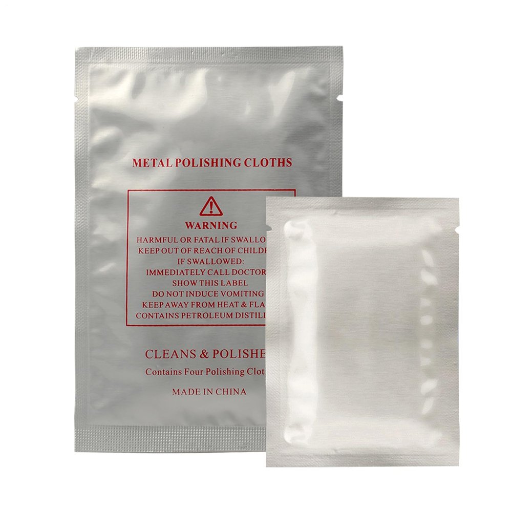 Generic Polishing Cloth for Watches, 4 Pack