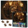 Hedgehog Puzzles 1000-Piece Adult Puzzle with Library Scene, 27.6 x 19.7 in view 1
