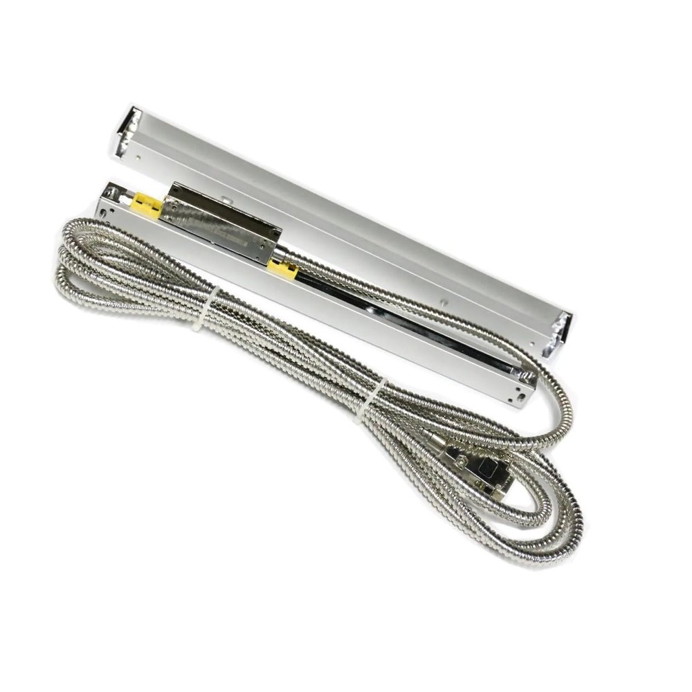 1-Piece KA500 Slim Linear Scale, 470/520 mm, 0.005 mm Resolution, TTL 5 VDC, for Small Machine Tools (520 mm)