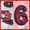 Mavouri Ladybug Birthday Candle Number 6 view 3