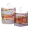 Marble-Pattern Plastic Storage Containers with Lids, 2-Piece Set view 2