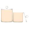 Plastic Storage Containers with Lids for Bathroom Essentials, Beige, 2-Pack view 1