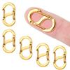 5 Pack Necklace Shortener Clasps, Stainless Steel view 1
