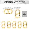 5 Pack Necklace Shortener Clasps, Stainless Steel view 2