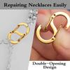 5 Pack Necklace Shortener Clasps, Stainless Steel view 3
