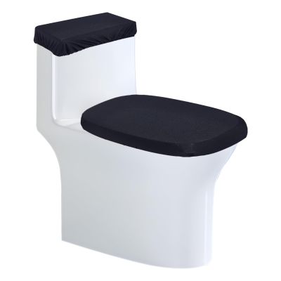 NICENEEDED Black Toilet Seat and Tank Cover Set