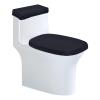 NICENEEDED Black Toilet Seat and Tank Cover Set view 1