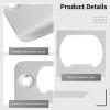 12 Round-Corner Stainless Steel Strike Plates for Door Reinforcement, Silver, for Most Wooden Doors and Bolt Latches view 4