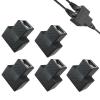 AOUZOVLI 5-Pack RJ45 LAN Splitter, 1-to-2, Passive, Black view 1