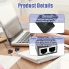 AOUZOVLI 5-Pack RJ45 LAN Splitter, 1-to-2, Passive, Black view 3