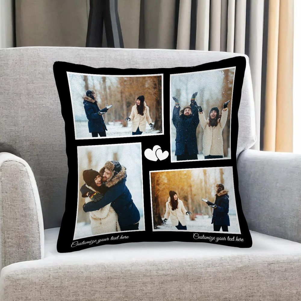 Create Your Own Personalized Pillow Cover with Photo and Text