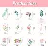 UZYXC 300 Watercolor Flower Stickers view 4