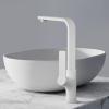 EMKE Matte White Kitchen Faucet, 360° Swivel, Single-Handle view 1