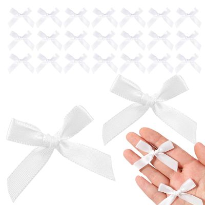 Mini Bows, 200 PCS Small Satin Bows for DIY Crafts