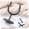 Abaodam Black Baseball Bat Wall Mounts, 6-Piece Set, Iron view 2