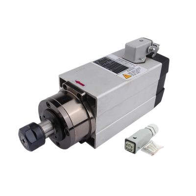 1.5 kW Square Air-Cooled CNC Spindle Motor, ER11 (380 V)