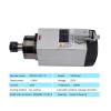 1.5 kW Square Air-Cooled CNC Spindle Motor, ER11 (380 V) view 3