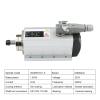 1.5 kW ER11 Air-Cooled Spindle Motor, 220/380 V, 24,000 rpm, Mounting Flange view 3
