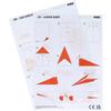 Folat 27802 Birthday and Party Decoration - Colorful Paper Airplanes - Stripetastic - 12 Pack view 3