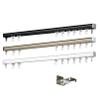 Single-Track Curtain Track 80 cm, White Aluminum, Wall-Mount view 1