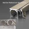 Single-Track Curtain Track 80 cm, White Aluminum, Wall-Mount view 4