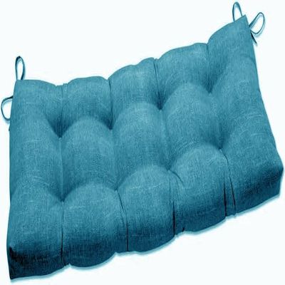 AQIGR Custom Bench Seat Cushion, Blue, 130 x 30 x 8 cm
