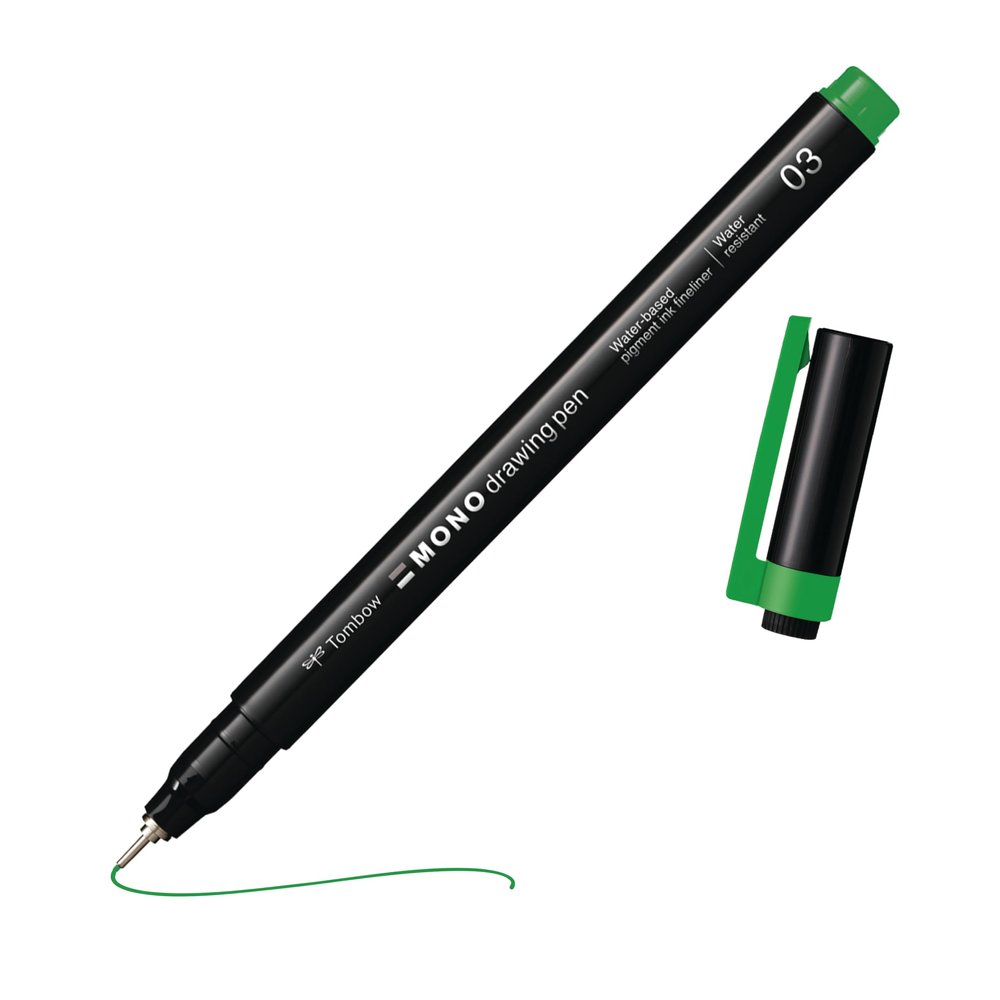 Tombow MONO Drawing Pen Fineliner Green
