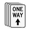 T&R One-Way Sign with Up Arrow, 18 x 12 in (45.7 x 30.5 cm), Reflective Film, Rust-Resistant Aluminum, 4-Pack view 1
