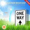 T&R One-Way Sign with Up Arrow, 18 x 12 in (45.7 x 30.5 cm), Reflective Film, Rust-Resistant Aluminum, 4-Pack view 3
