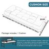 AQIGR Custom Bench Seat Cushion, Black, 90 x 30 x 8 cm view 3